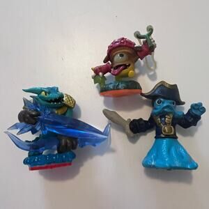 Activision Skylander Bundle Trap Team Blue Water Element Shroomboom Wash Buckler